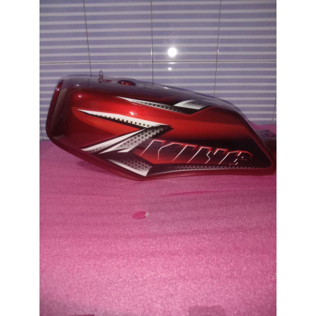 Tangki bensin RX-King 2008 merah. cover tangki Rx king
