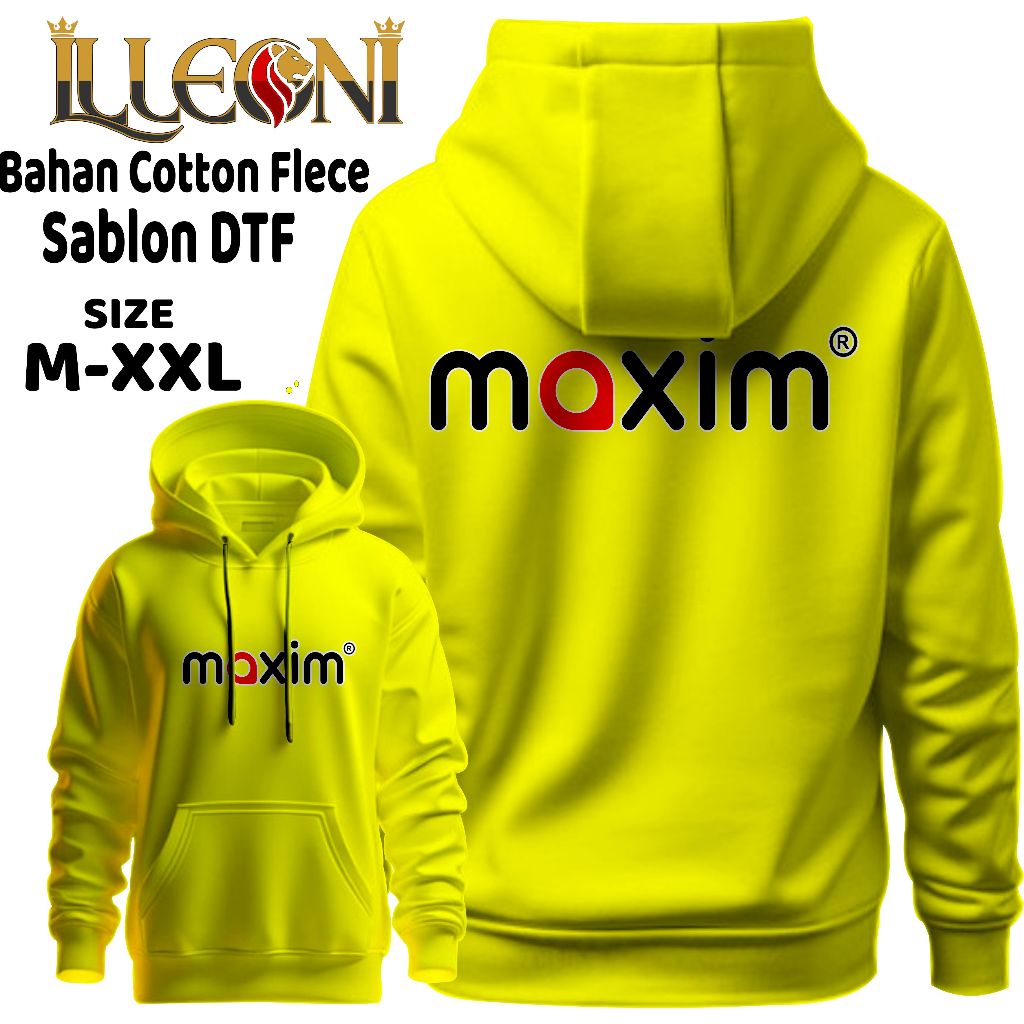 ILLEONI SWEATER HOODIE MAXIM-JAKET OJOL MAXIM- HOODIE OJOL Fleece