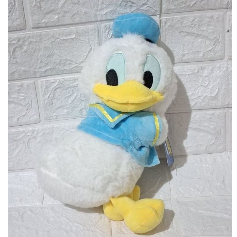 boneka donal bebek donald duck baring rebahan kostum kelasi original brand disney mr.diy mr diy newt