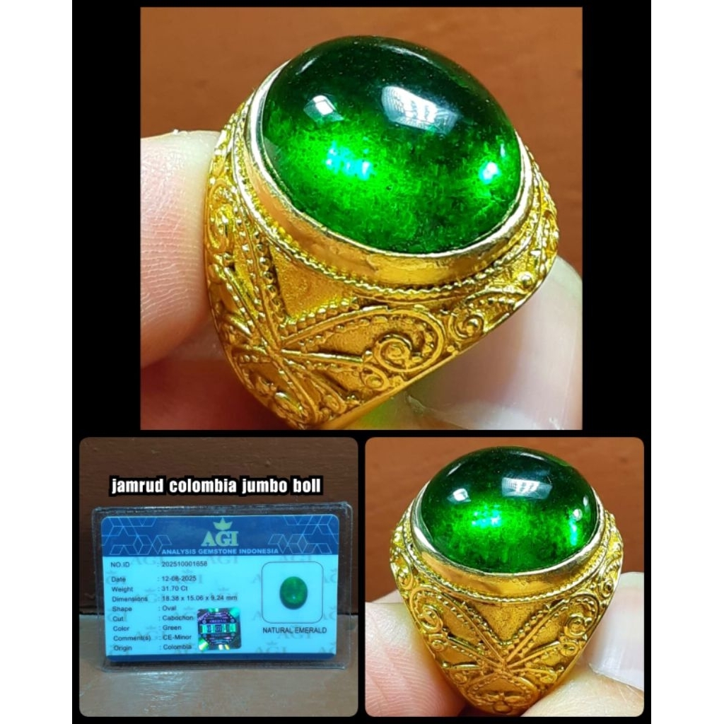 natural Jamrud Colombia asli boll super + memo lab