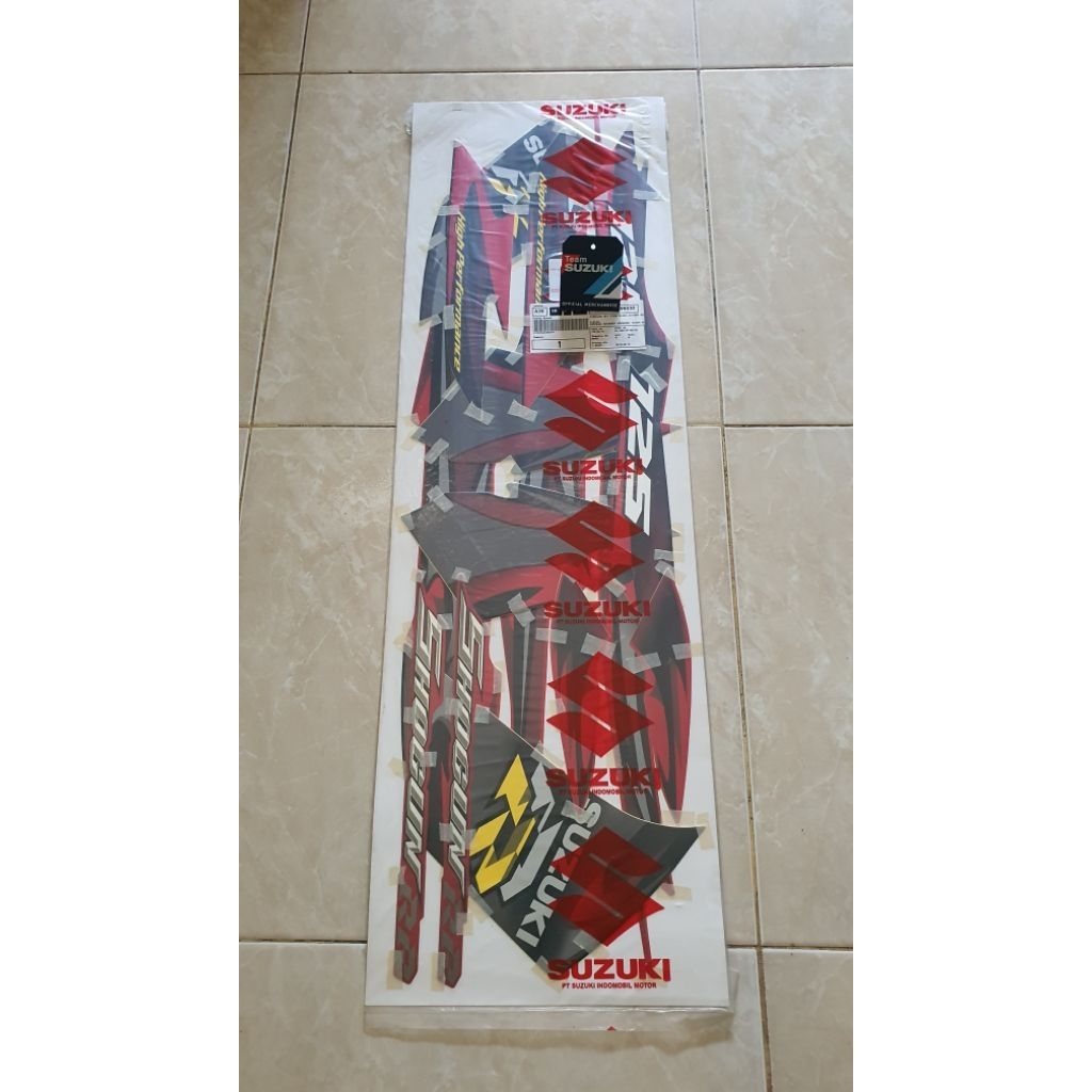 Striping Suzuki Shogun FL 125 type RR merah hitam new SGP