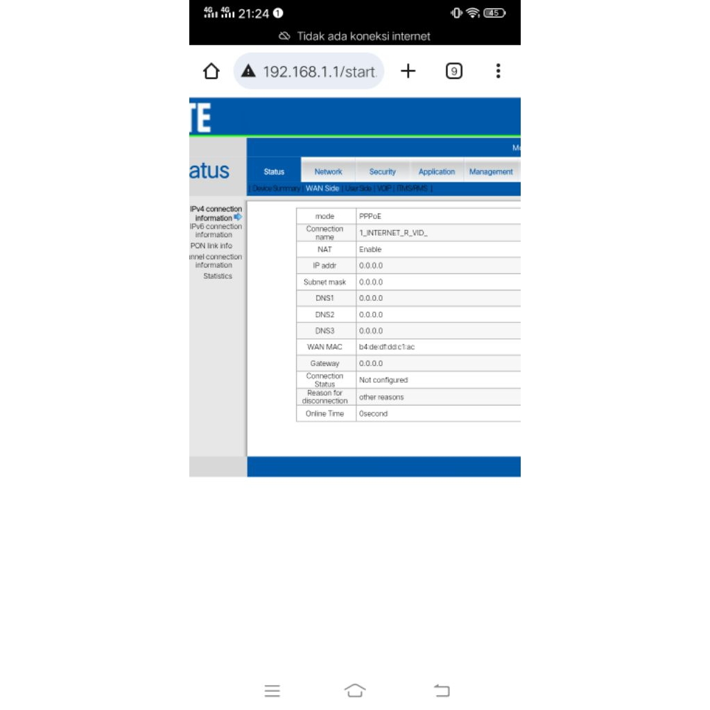 Router ZTE F460 ONT EPON ONU