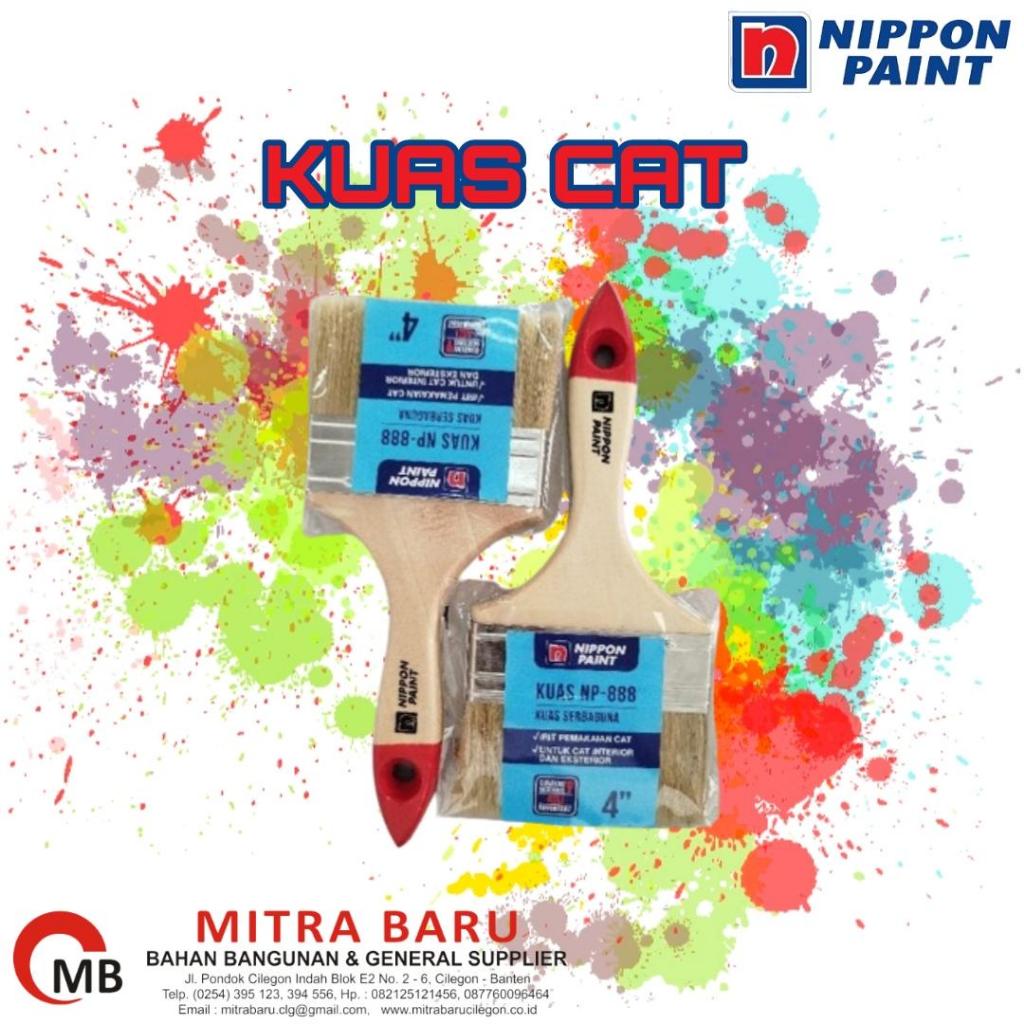 KUAS CAT NIPPON PAINT NP 888 / KUAS MERK NIPPON PAIN NP888 / KUAS NP TERSEDIA  VARIAN UKURAN