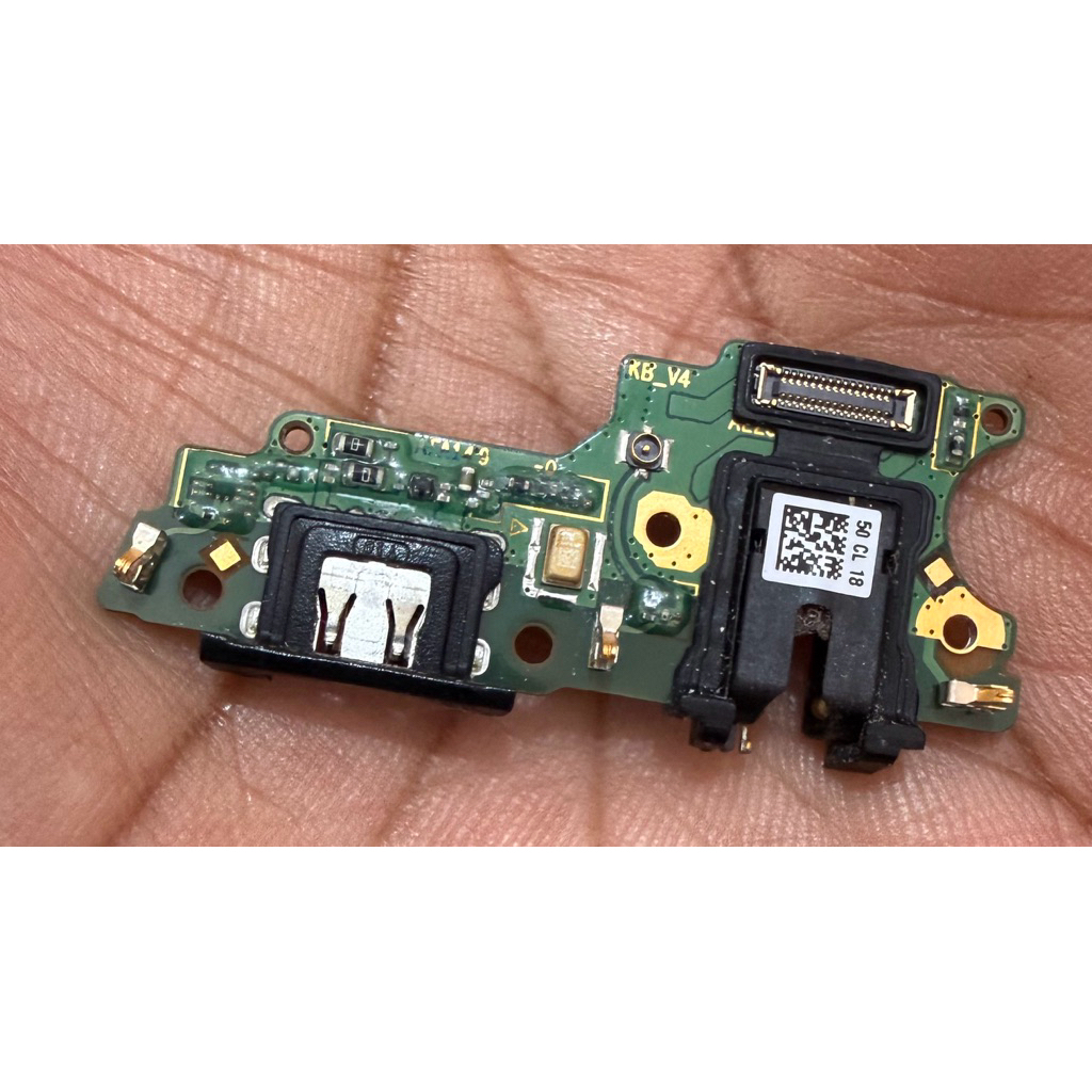 papan cas/pcb board konektor charger+mic+hf oppo A31 2020 original oem/copotan