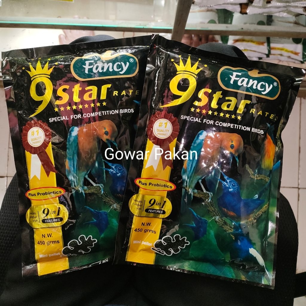 fancy 9 star plus probiotik seaweed pur burung hijau pakan burung anis tledekan gunung murai kacer