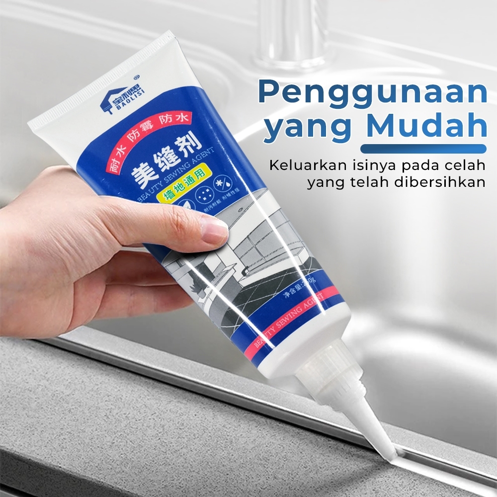 Sealant cream kloset duduk wastafel lem material anti air bocor jamur multifungsi