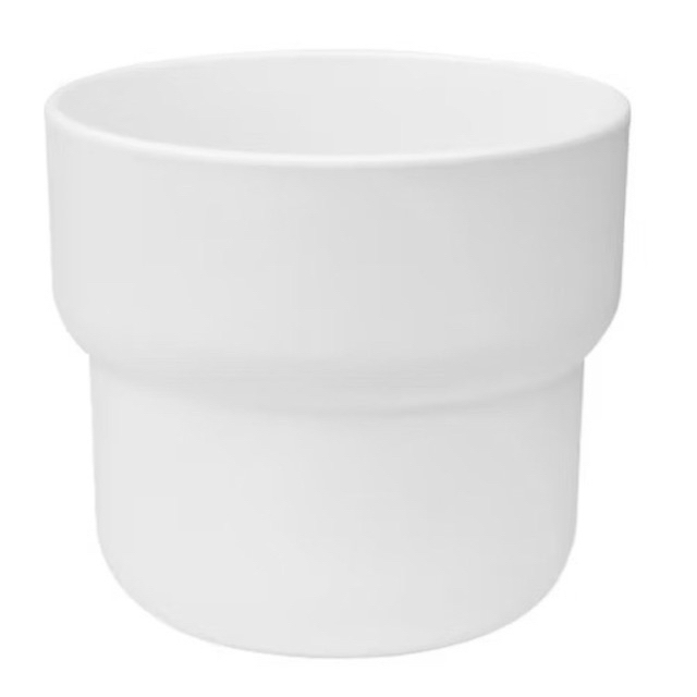 Pot plastik putih/vas putih/pot bunga putih