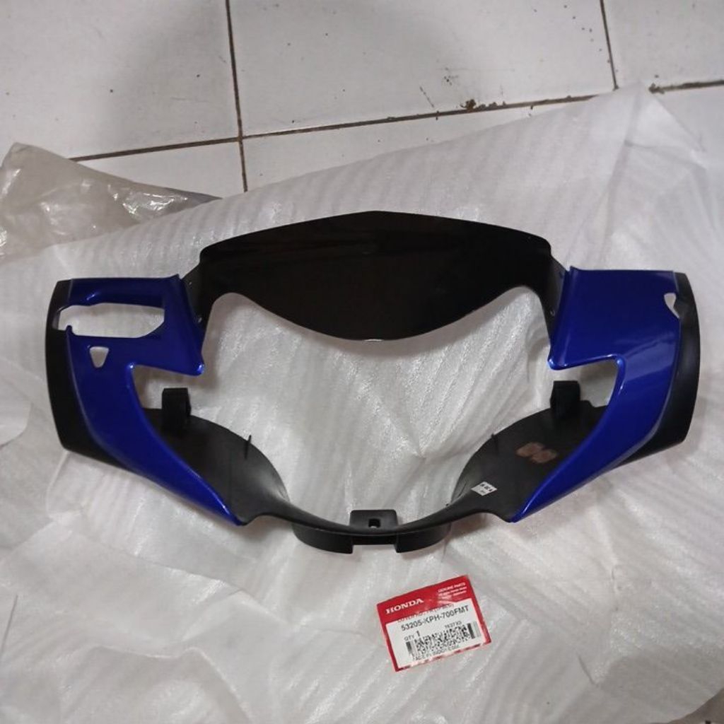 53205-KPH-700FMT batok totok lampu depan supra x125 lama old  visor gen 1 warna biru original baru A