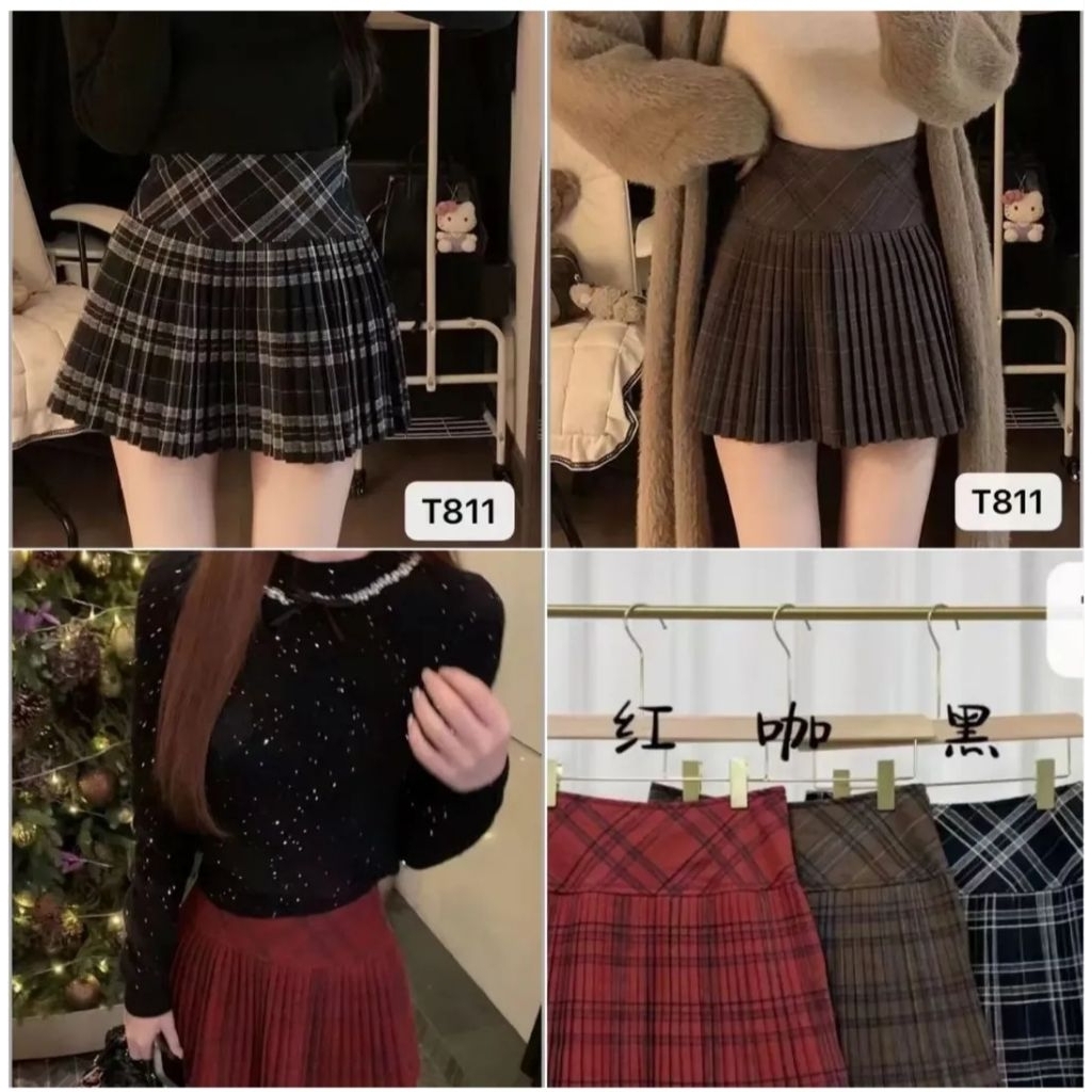 Rok wanita rok mini rok pendek bawahan rok rok lipit rok korea rok ala korea