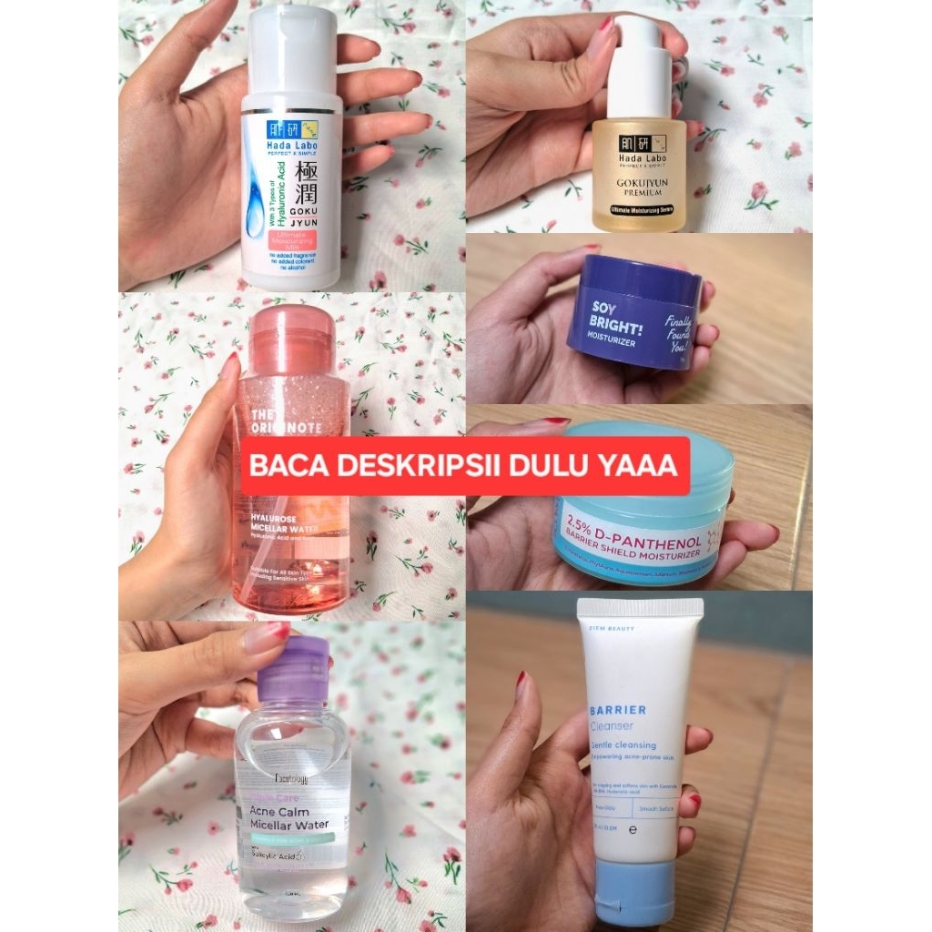 (cek deskripsi) PRELOVED SKINCARE 100% ORIGINAL, FACE WASH EIEM BARRIER CLEANSER 50 Ml, HADALABO MOI