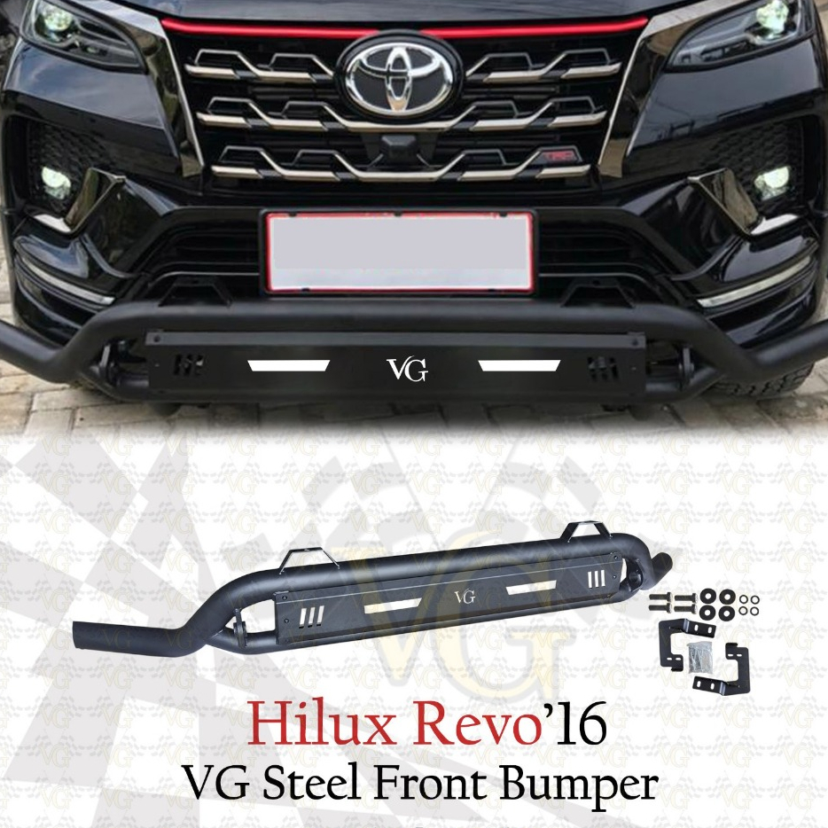 BUMPER DEPAN HILUX REVO 2016 - 2024 TANDUK DEPAN HILUX REVO ROCCO VG STYLE BESI