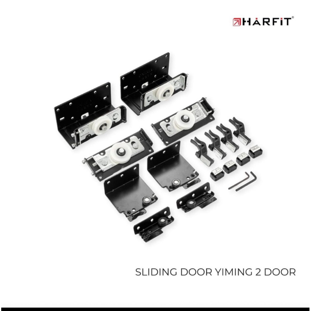 RODA SLIDING 2 PINTU & REL 2 METER PINTU SLING YIMING PINTU LEMARI SLIDING RODA