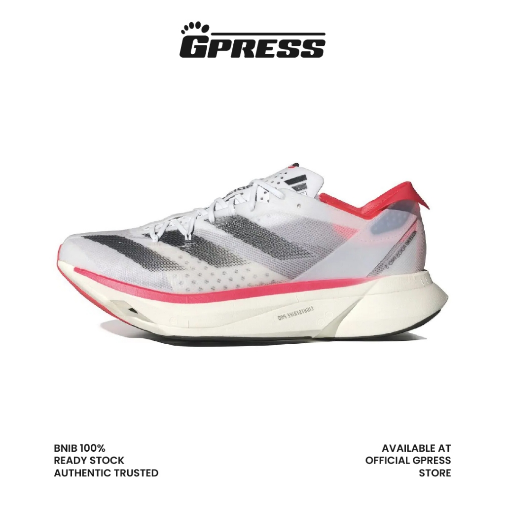 Adidas Adizero Adios Pro 3 White Solar Red Original