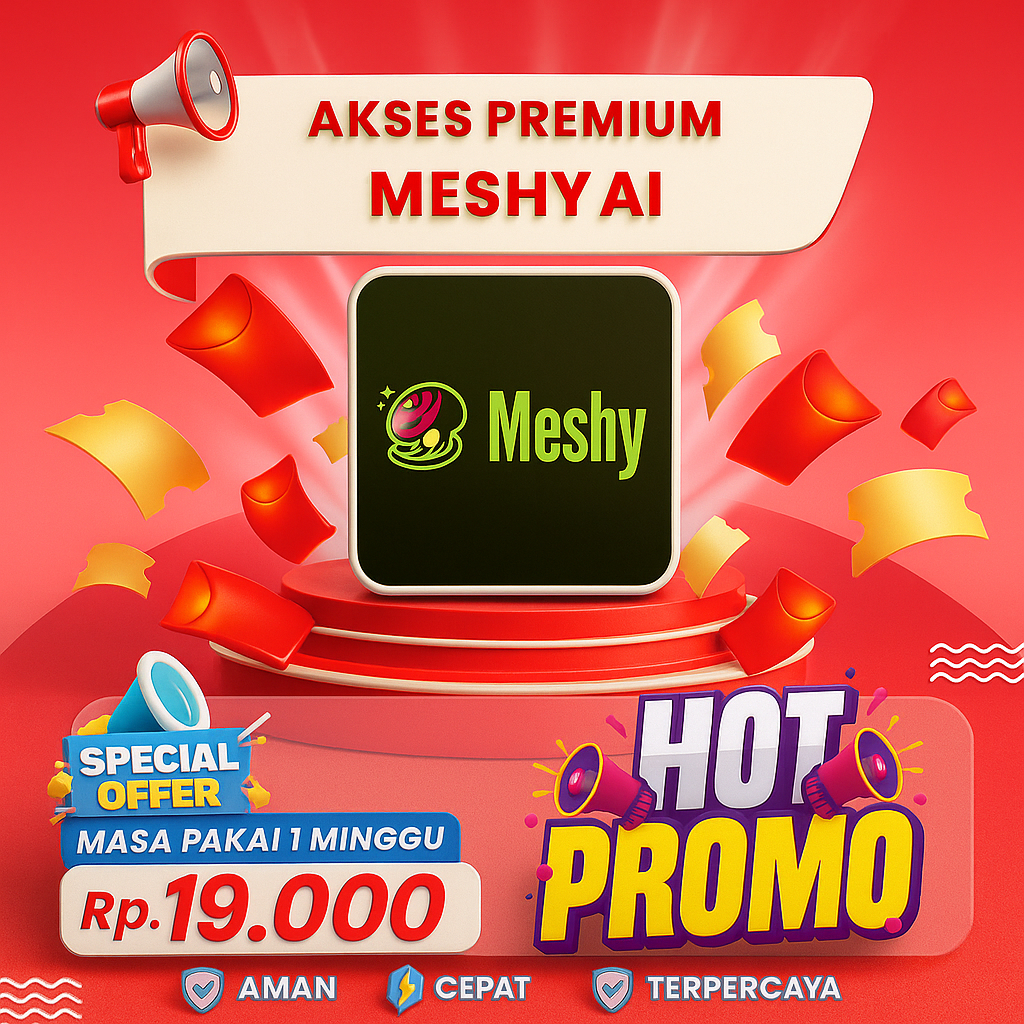 MESHY AI : Generate 3D Animasi AI, Editable on Blender Atau Software Animasi Lain