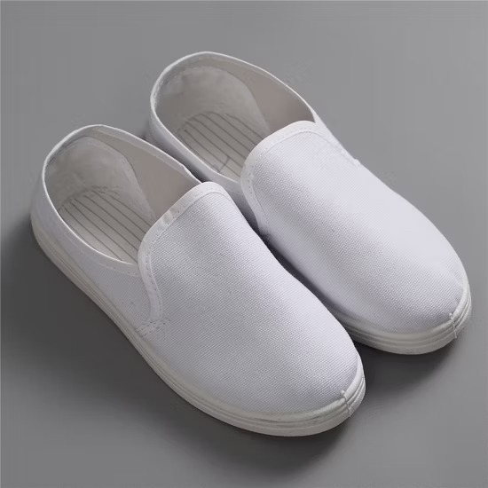 (Khusus BATAM) Cleanroom ESD Canvas Shoes, Full White | Sepatu Ruangbersih ESD
