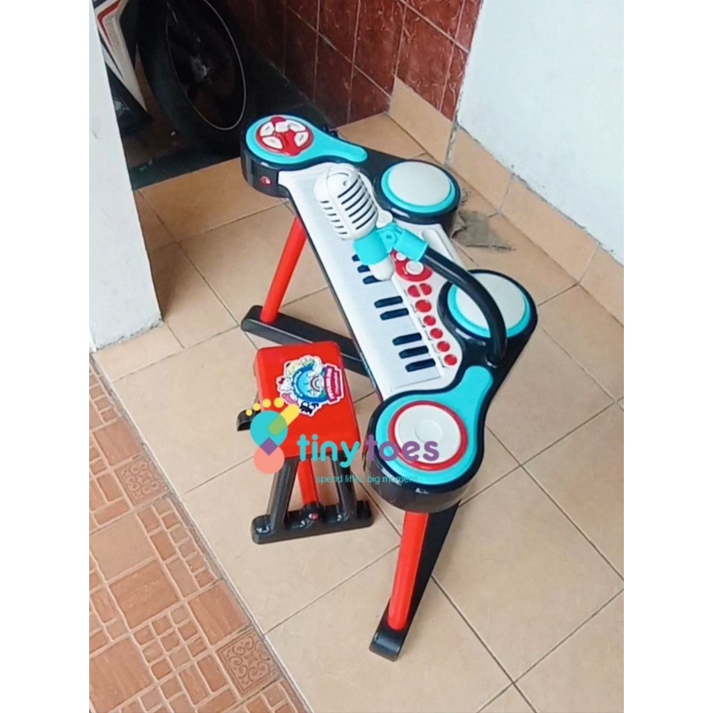 Preloved - ELC Key Boom Board Piano Red