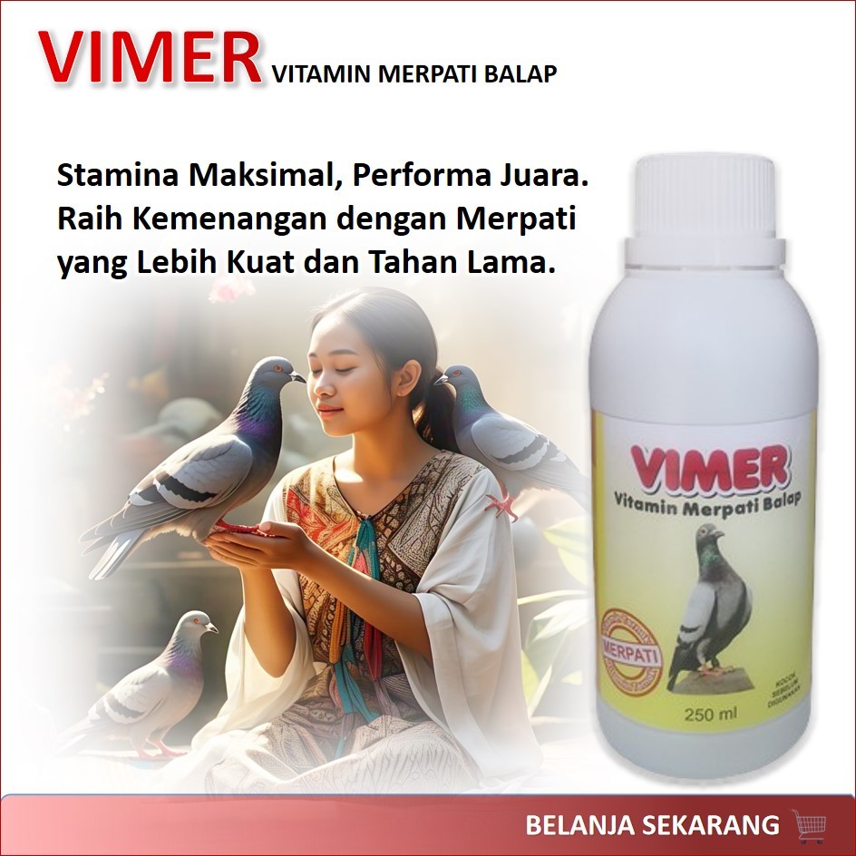 VIMER / Booster Stamina Merpati / Vitamin Merpati Balap / Suplemen Merpati / Vitamin untuk Merpati B