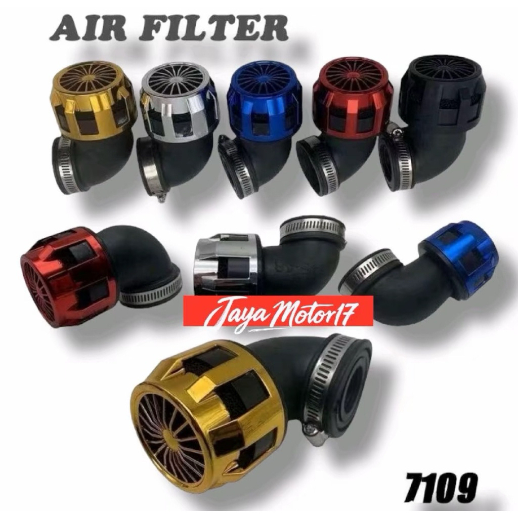Filter Karbu Model Turbin Filter Udara Racing Universal PE 24 26 28 model 90 Derajat Open Filter uni