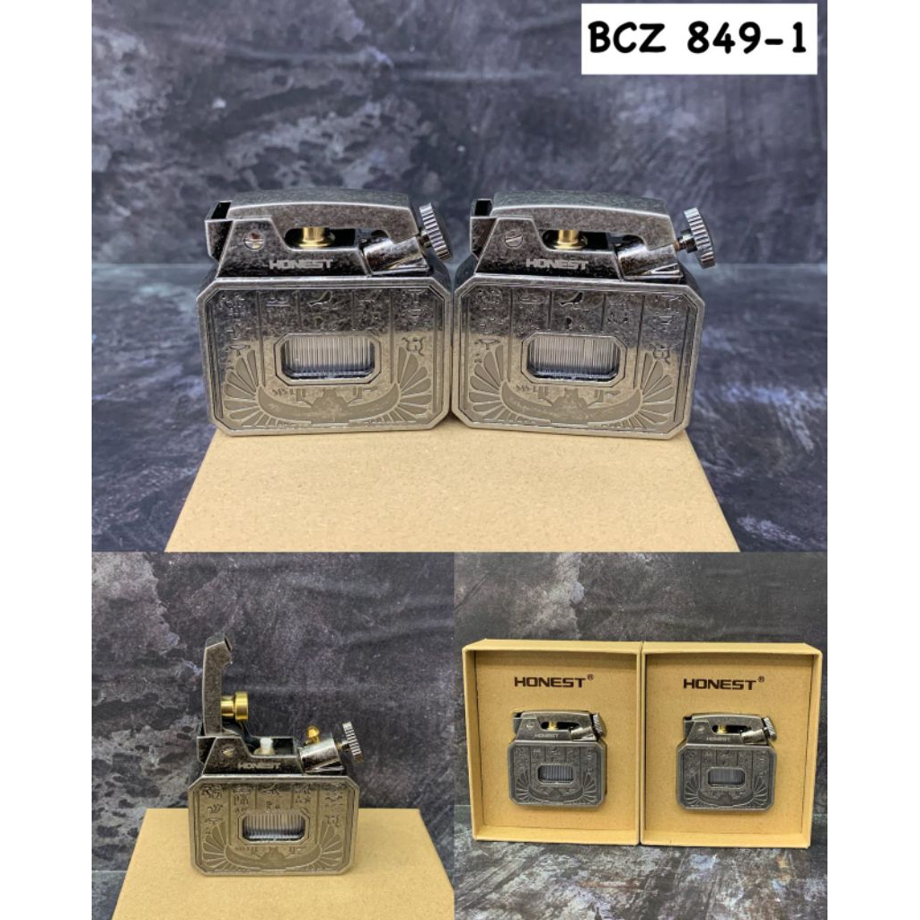 Korek Api Honest Vintage Oil Korek Api Jadul Clasik Korek Api Lighter Honest Vintage Oil BCZ-849-1