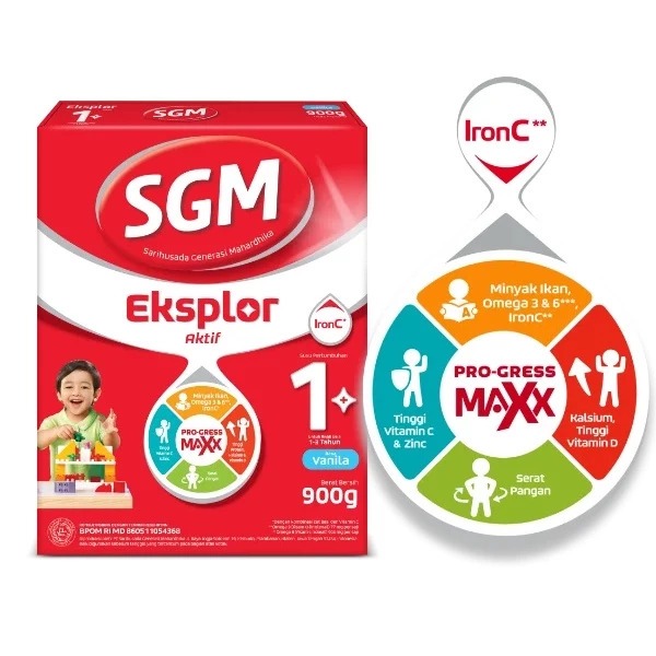 SGM Eksplor 1+ / Susu SGM 1 Plus MADU VANILLA 150gr / 400gr / 600gr / 900gr / 1600gr