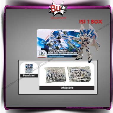 Unicorn Fighter Perfectibility HG 1/144 Deformation Figure Mainan Robot Destroy