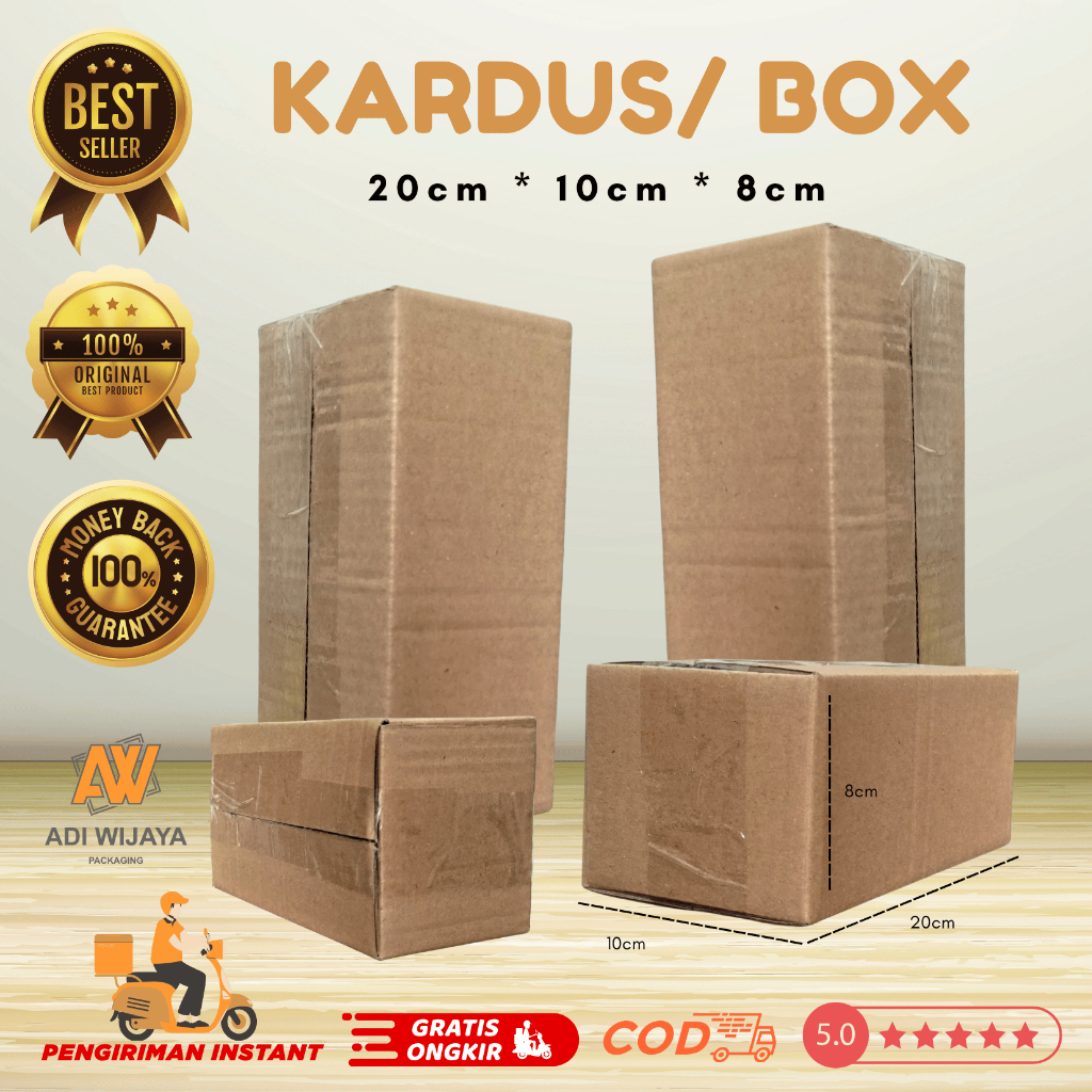 Kardus 20x10x8 Packaging Ukuran Box HP / Box 20x10x8