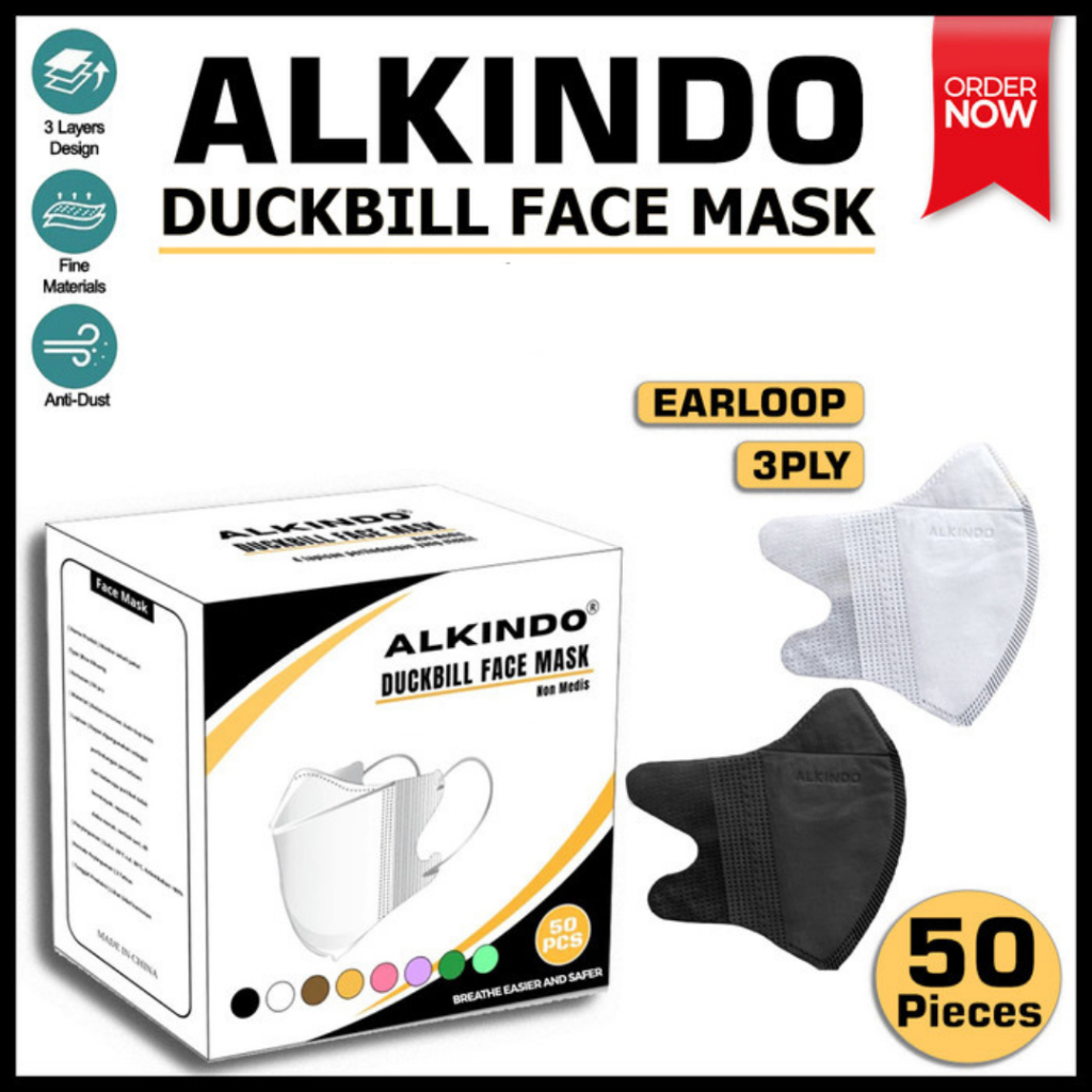 Masker Alkindo Duckbill 3ply Alkindo Earloop 3 ply 50 pcs / Masker Alkindo Duckbill 50 pcs