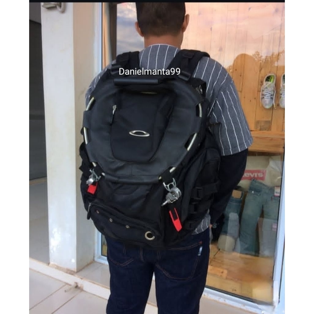 tas ransel Oakley pria backpack hitam