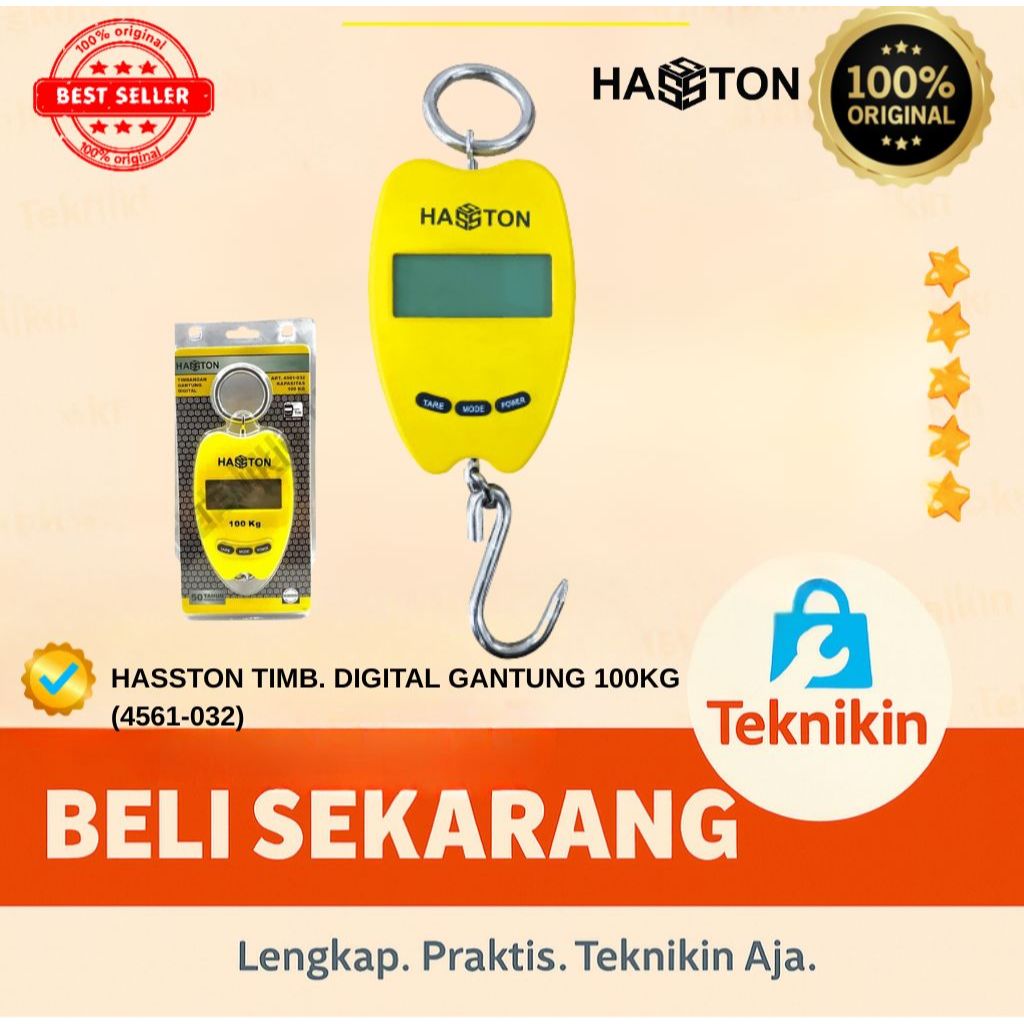 Hasston Timbangan Gantung Digital 100 Kg (4561-032) - Timbangan 100Kg/haston/prohex