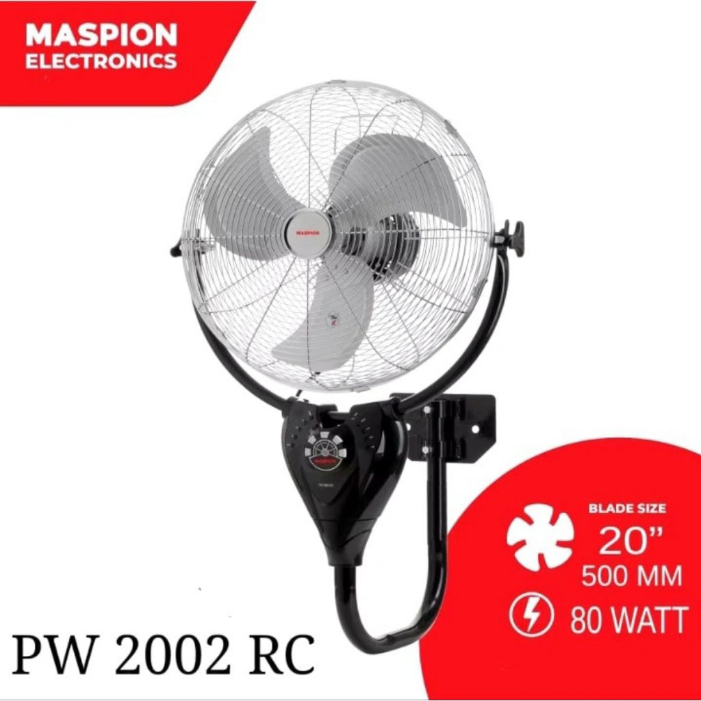 MASPION POWER FAN PW - 2002 RC KIPAS ANGIN BESI PW2002RC