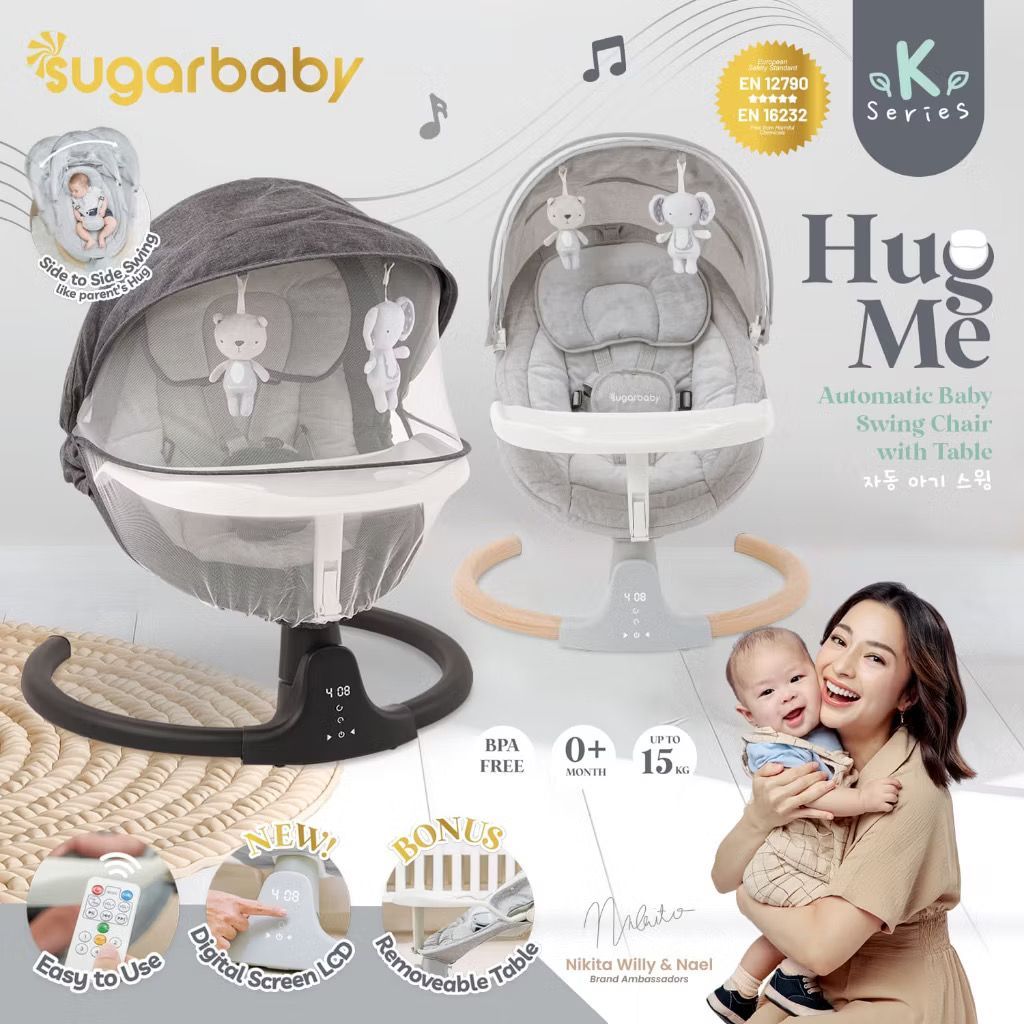 Sugar Baby HUG ME K-SERIES Baby Swing Chair - Ayunan Bayi - Folded Swing Chair