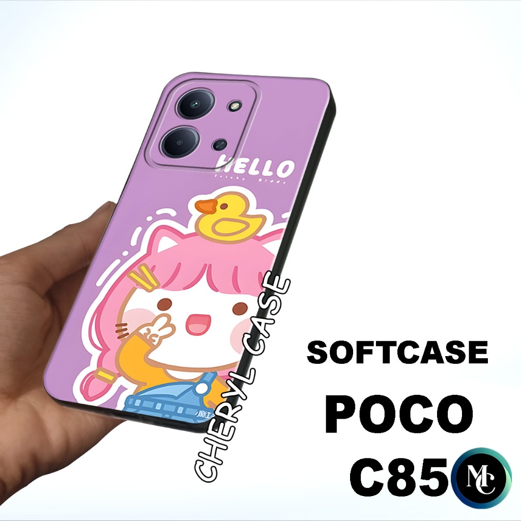case karet untuk Hp POCO C85/CC40/softcase POCO C85/casing POCO C85/case handphone