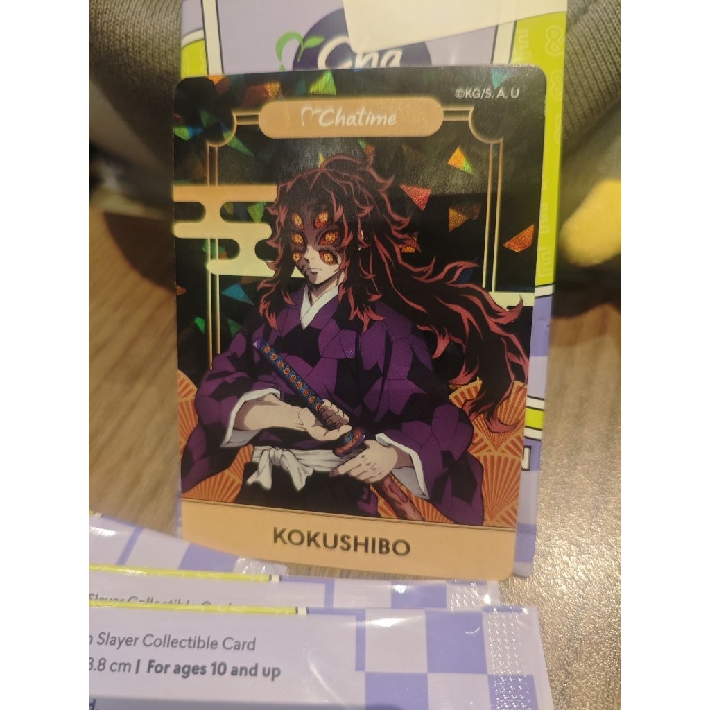 DEMON SLAYER CARD X CHATIME OFFICIAL CARD
