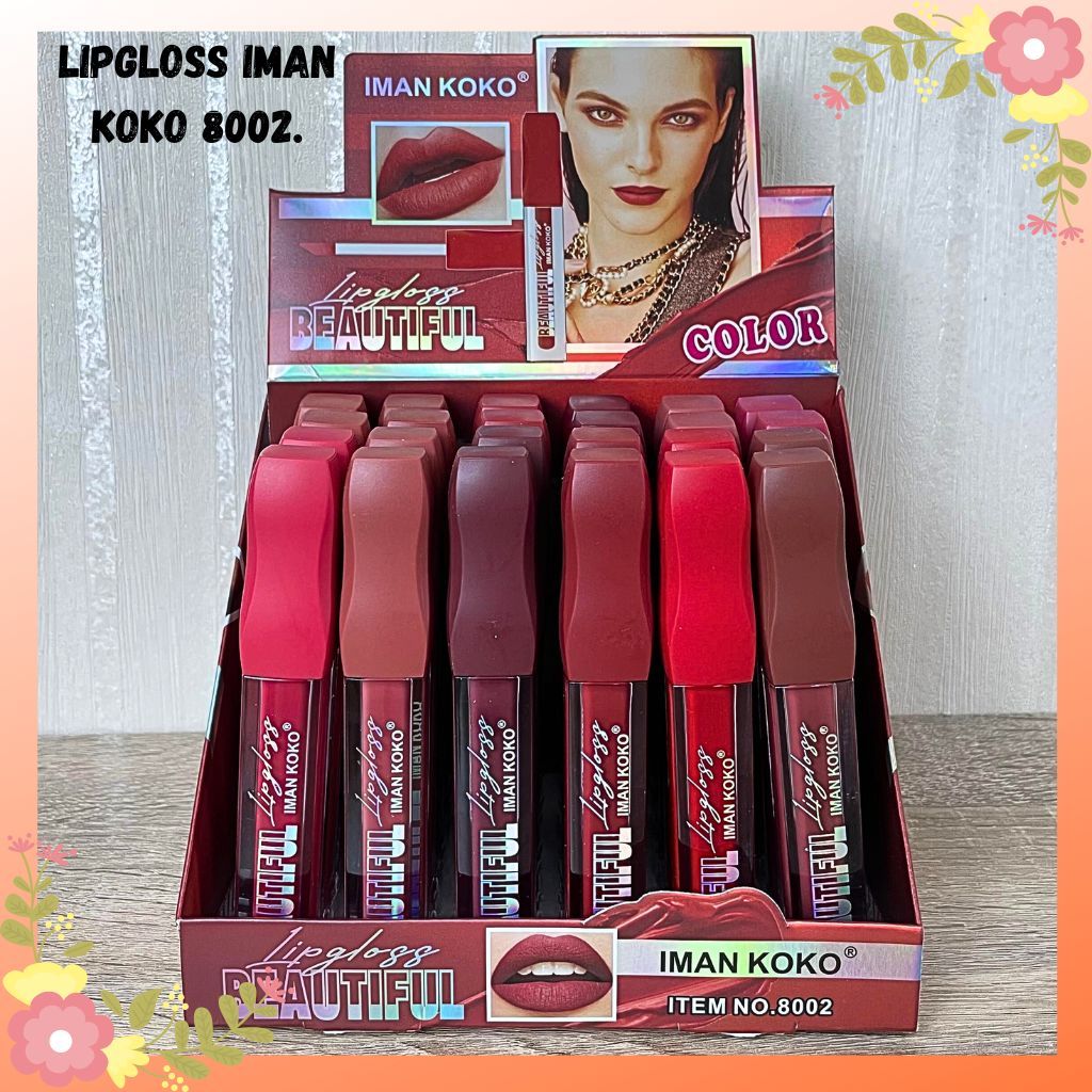 [BPOM LUSINAN] Lipgloss Iman Koko BPOM Latest Edition [8002].