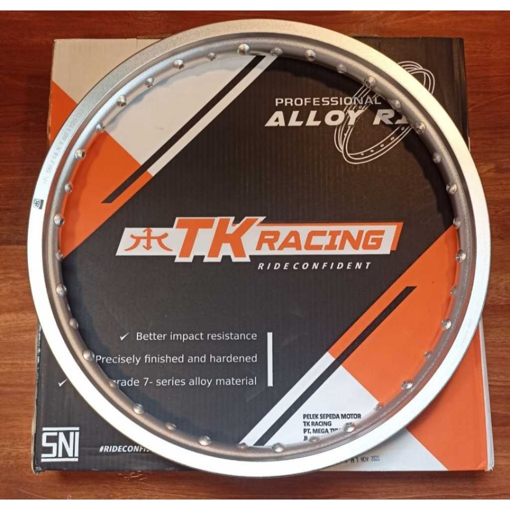 Alloy LIngkar TK Kulit Jeruk 160x18 Silver