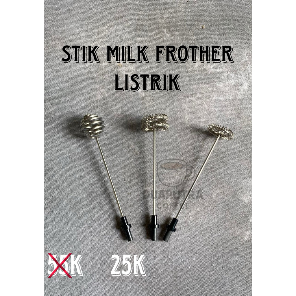 Stik milk frother listrik / MATA PENGADUK MILK FROTHER / WHISK HEAD CADANGAN /Milk Frother Head Spir