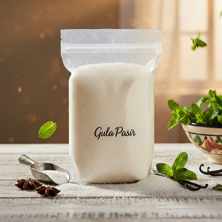 Gula pasir kemasan 1kg repack karungan