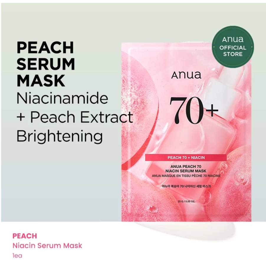 ANUA Peach Niacinamide Serum Mask