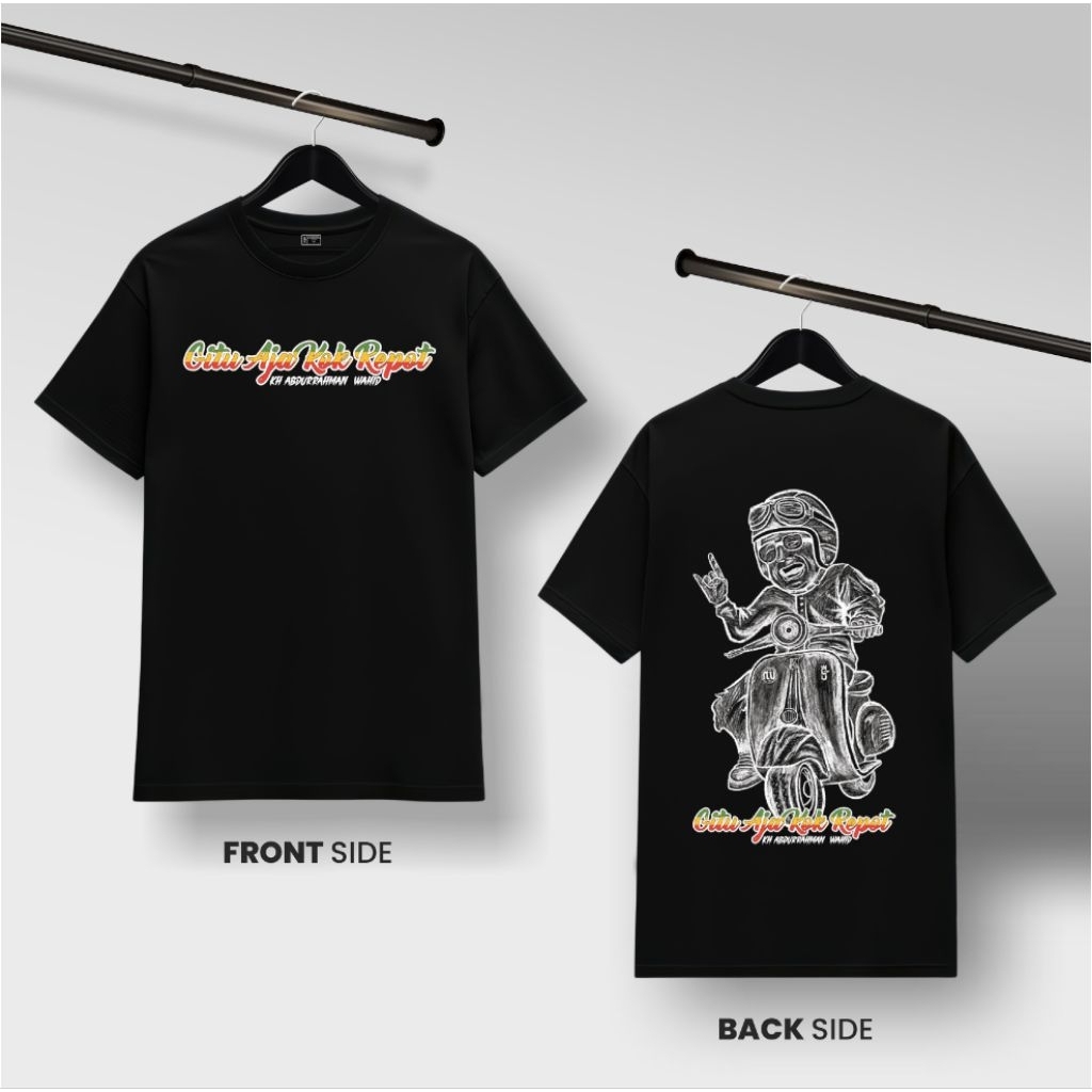 estu kaos gusdur vespa atasan pria keren