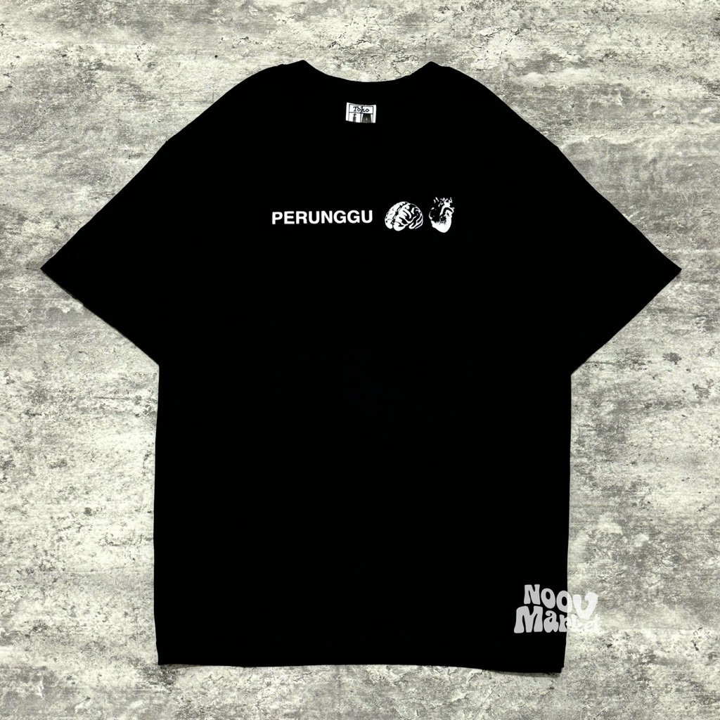 noov music merch Perunggu - Akal Dan Hati Nurani Tshirt - Black | Official Merchandise Kaos Pria