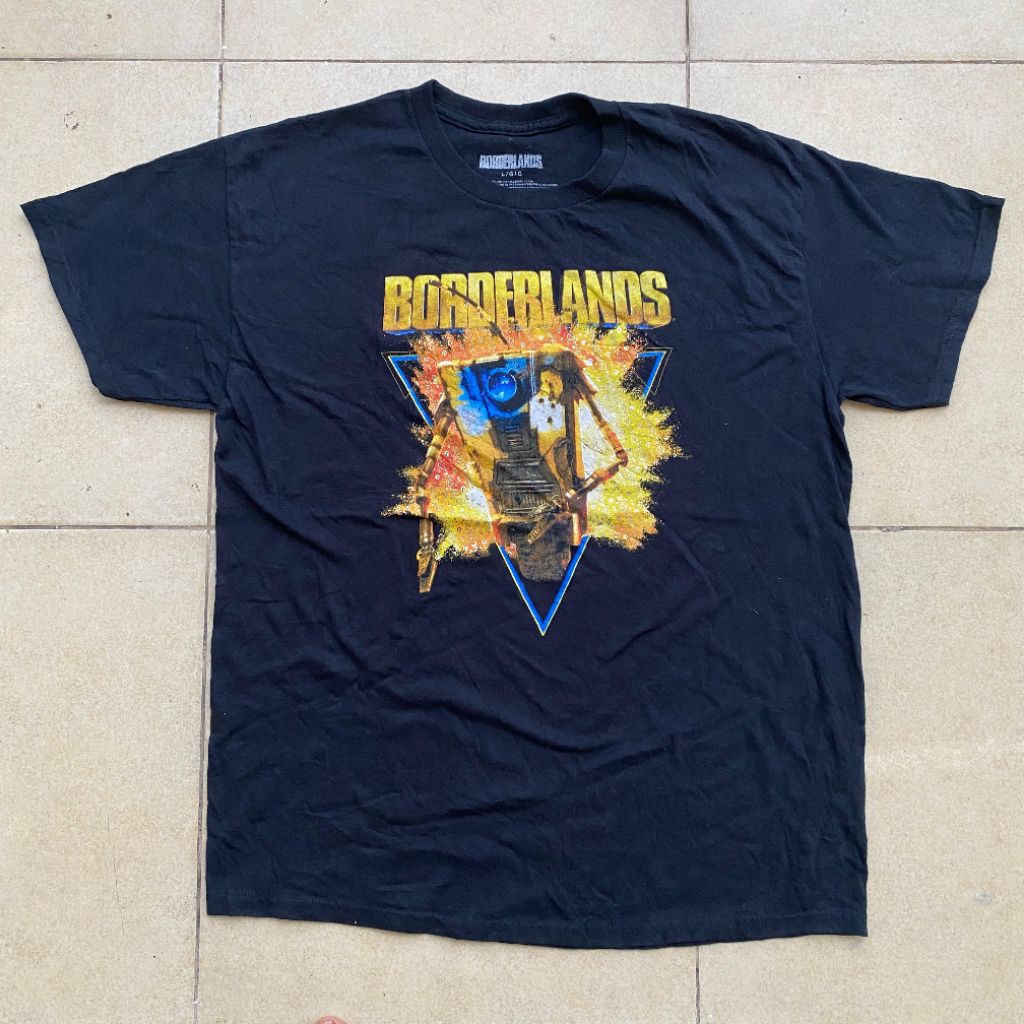 Kaos game Borderlands original second Bekas murah, jual kaos game online original murah