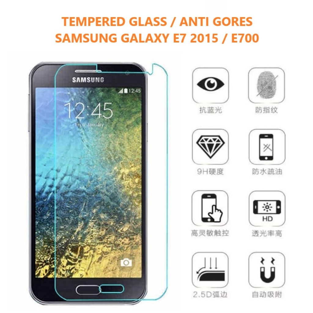 Tempered Glass Samsung E7 2015 E700 E7 Duos E7000 E7009 E700F E700F/DS E700H  E700H/DD E700H/DS E700