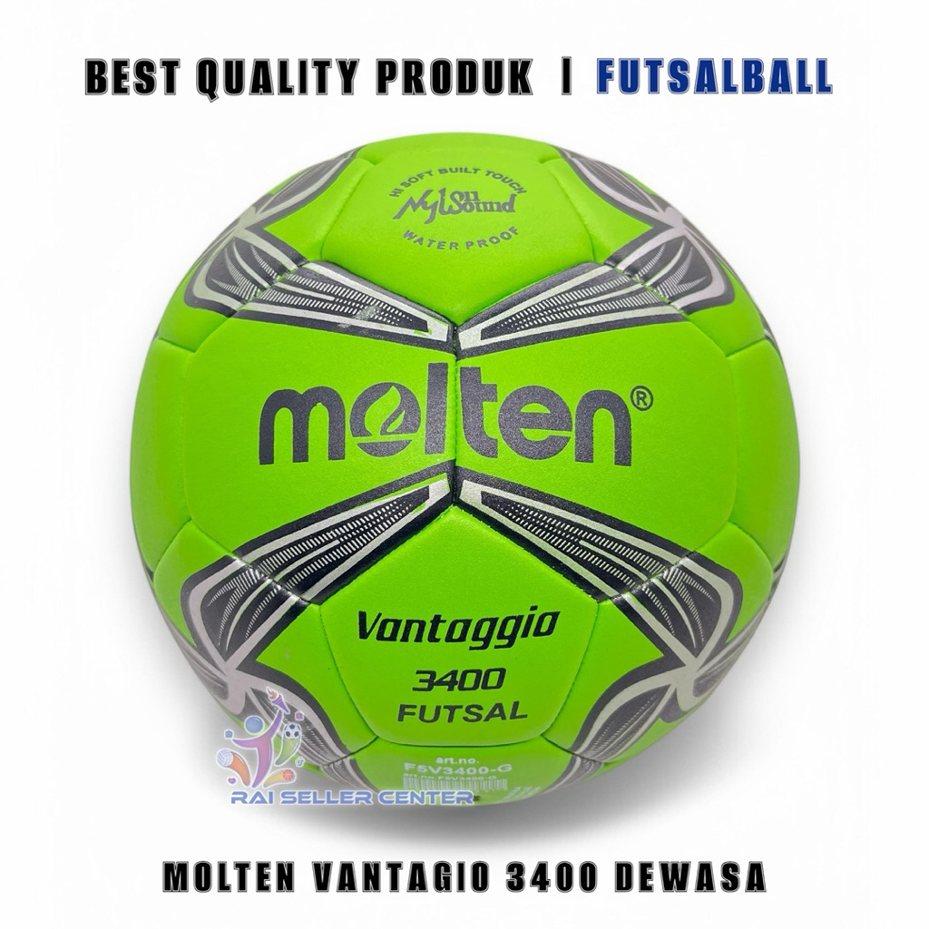 Bola Futsal Molten Futsalball Premium Size 4 Bola Kaki Training Turnamen Pres Swingball