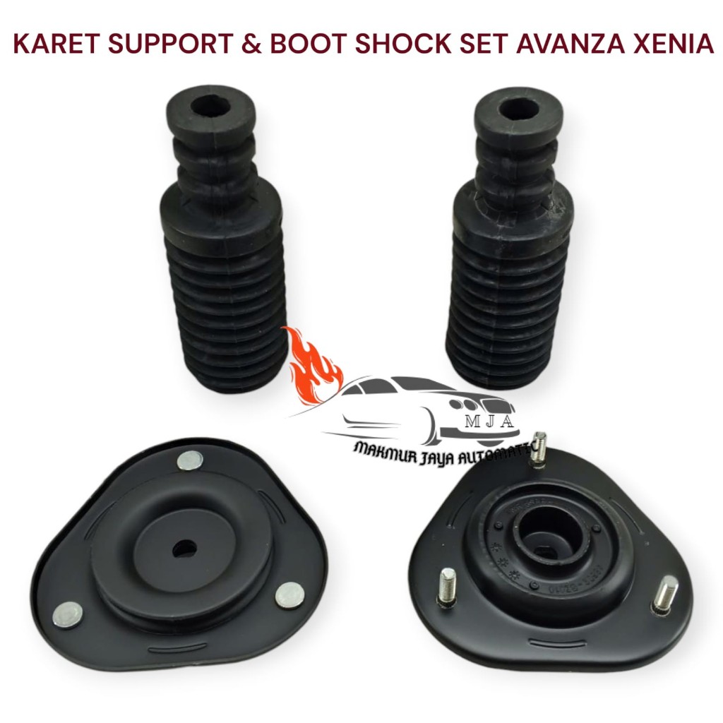 PAKET KARET SUPPORT AVANZA - SUPPORT SHOCK DEPAN + BOOT SHOCK DEPAN AVANZA XENIA 2004-2011