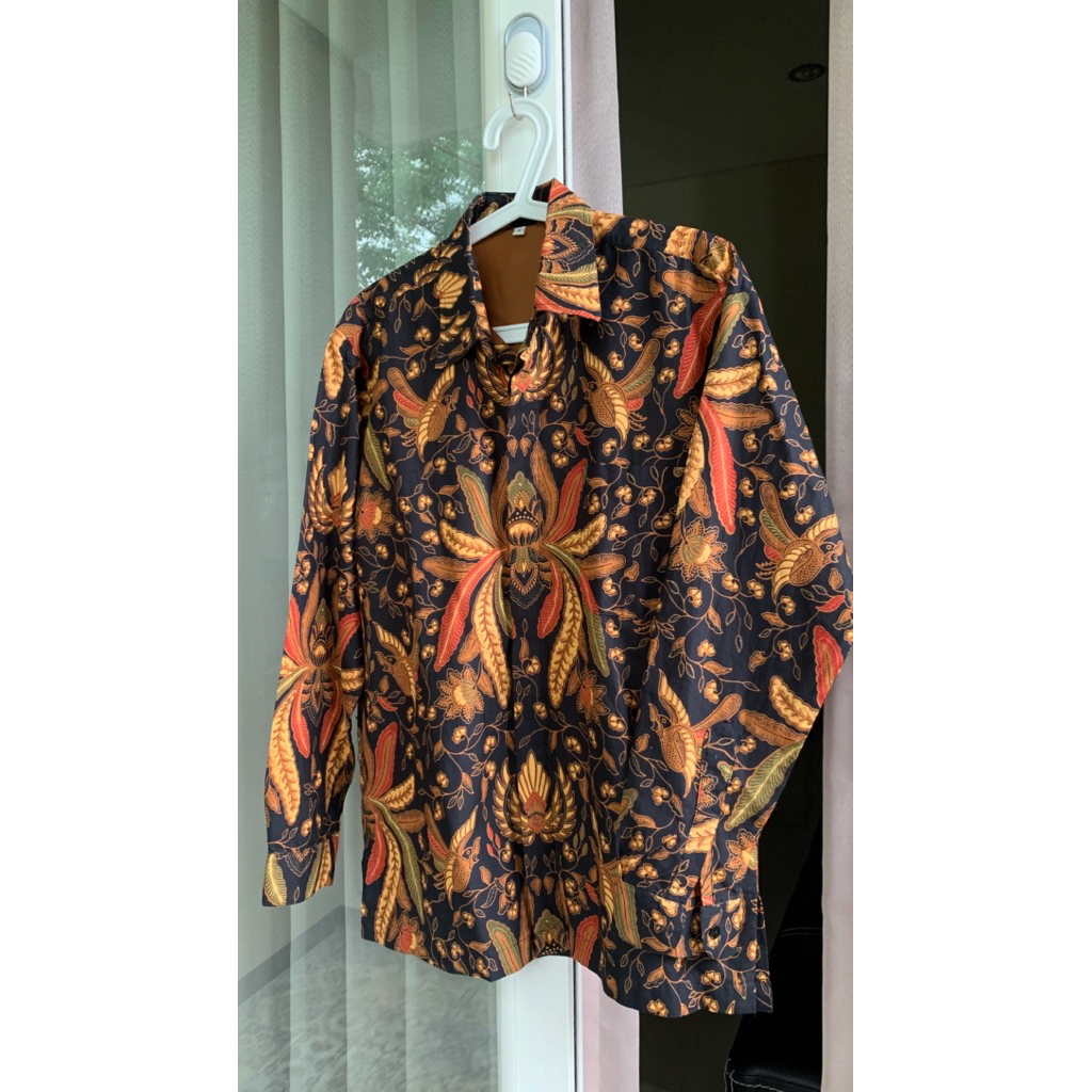 Preloved Kemeja Batik Jogja Pria Lengan Panjang