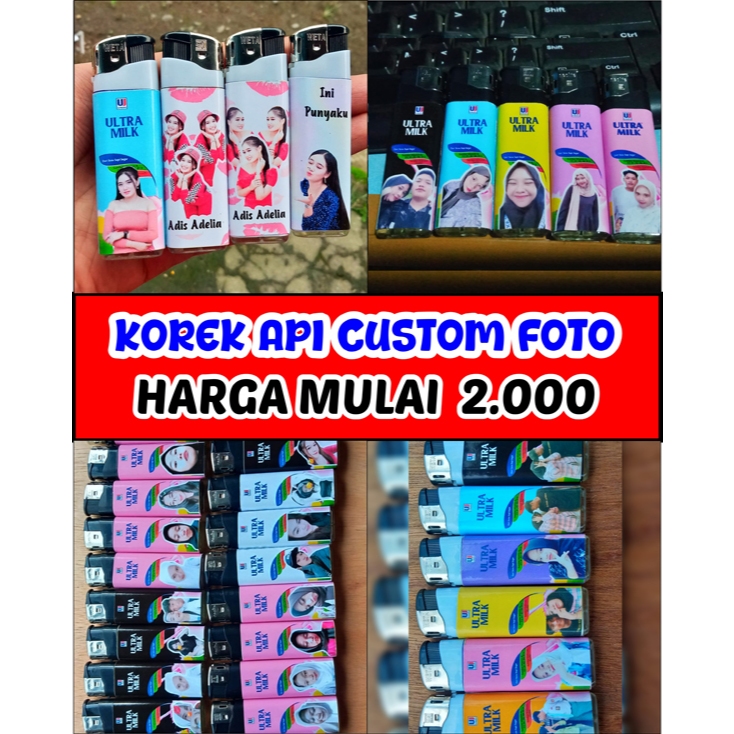 Korek Api Custom Foto Nama