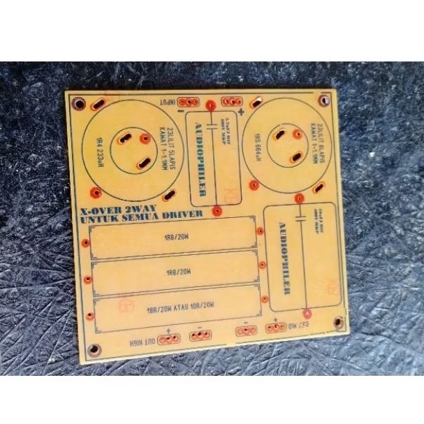 Pcb crossover pasif 2 way balap