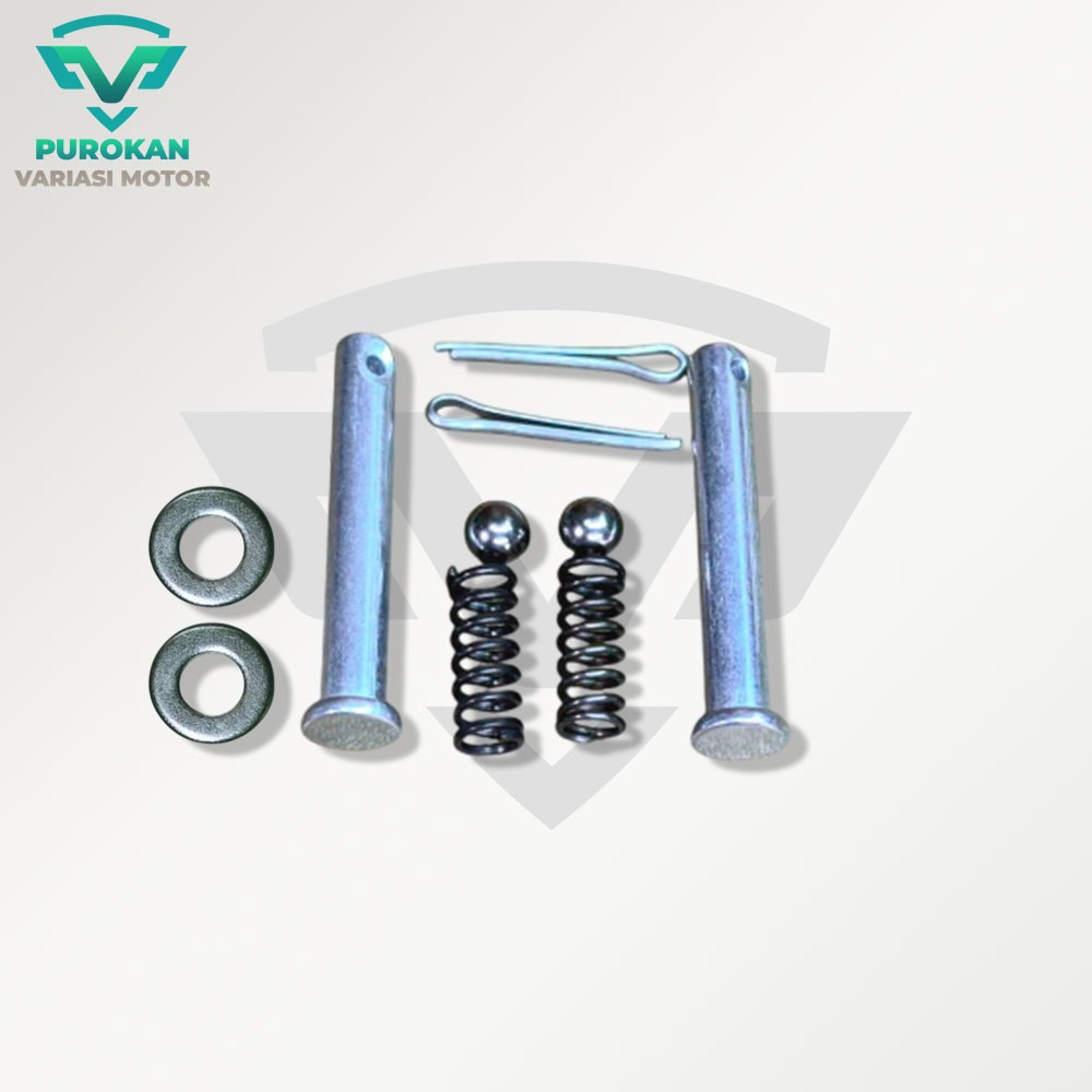 Paku Step Belakang + Pelor + Per + Ring Aerox / Lexi -- Set --