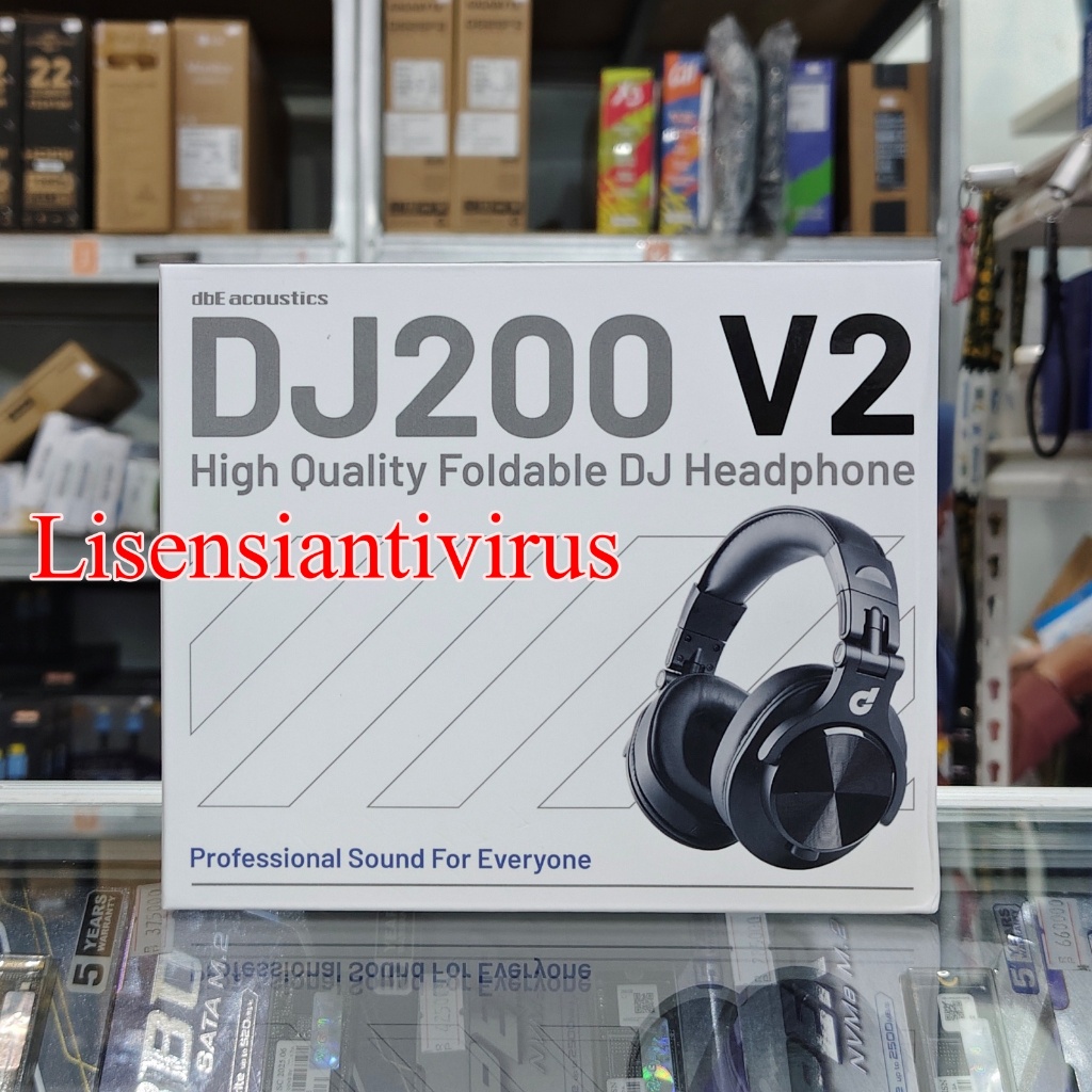 dbE DJ200 V2 DBE DJ 200 High Quality Audio Perform DJ Bass Headphone with Microphone
