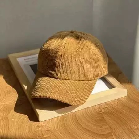 Topi Corduroy Polos Kekinian Topi Baseball Pria Wanita  Kekinian